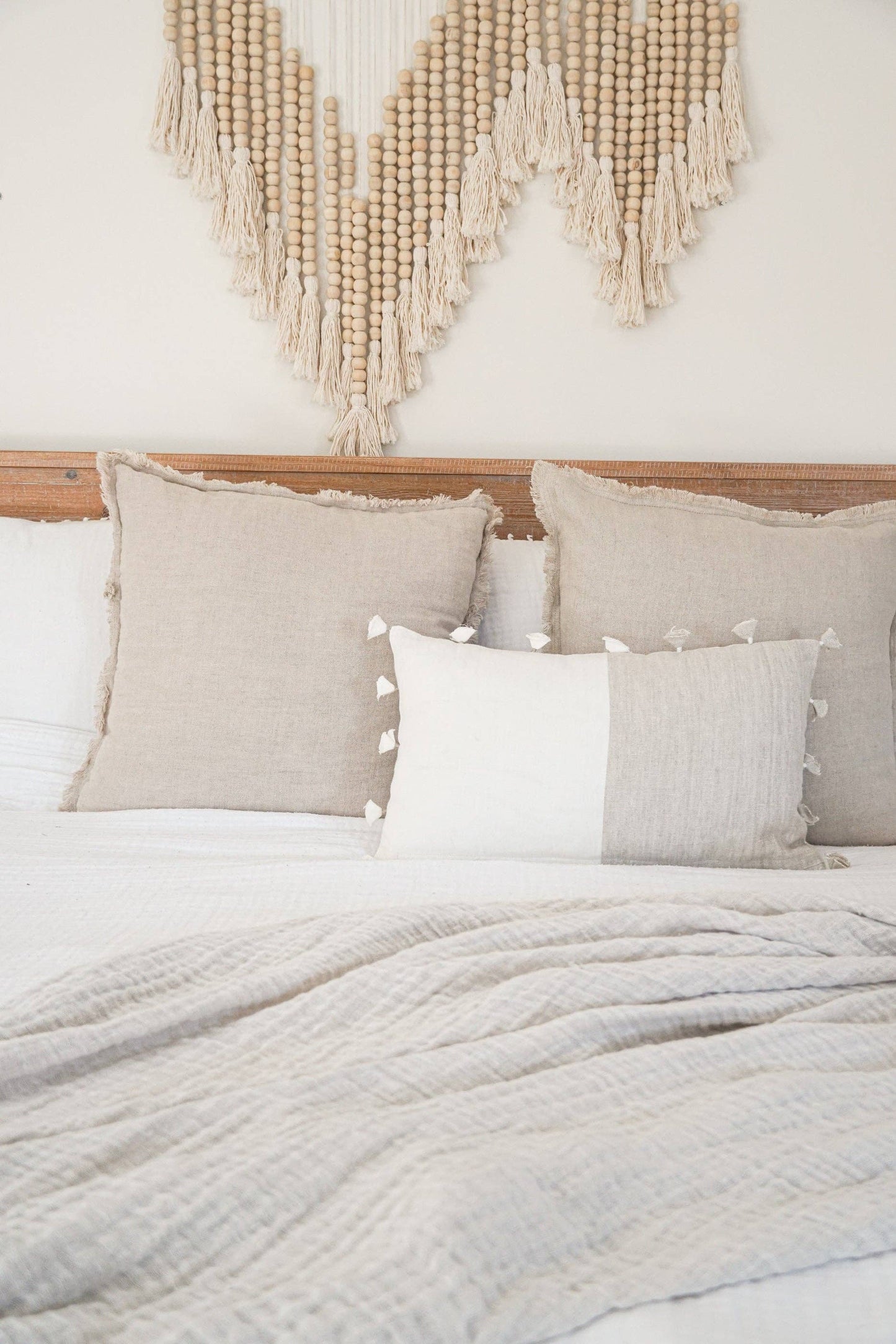Beige So Soft Linen Pillows