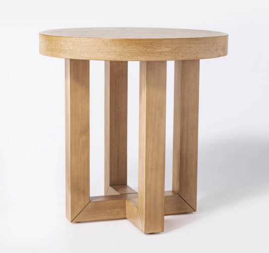 Cross Legged Wood Side Table