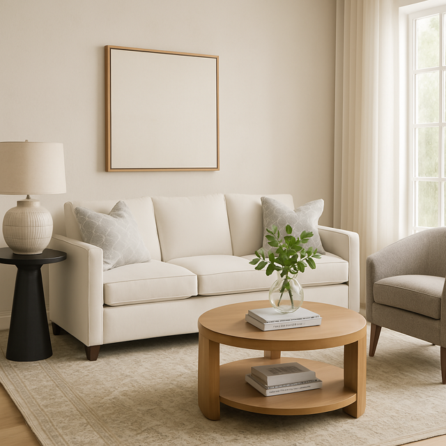 Small Space Neutral Living Room
