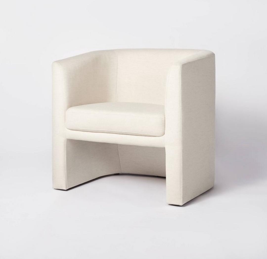 Ivory Barrel Chair