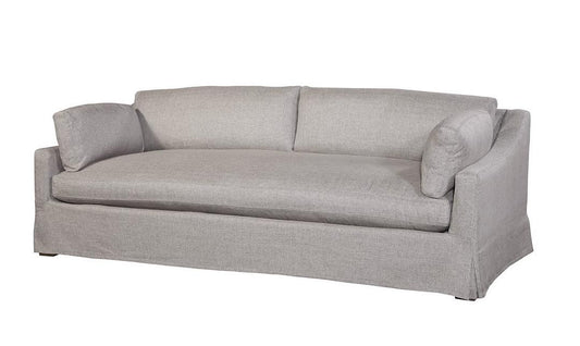 96" Dune Linen Slipcovered Sofa- Grey Linen