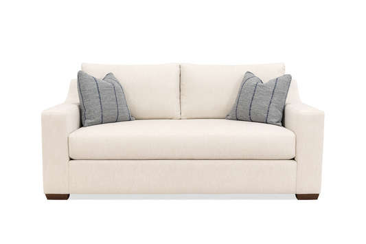 76" Bench Seat Sofa- Ivory