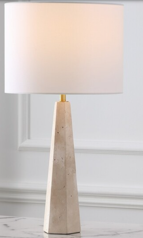 Travertine Table Lamp