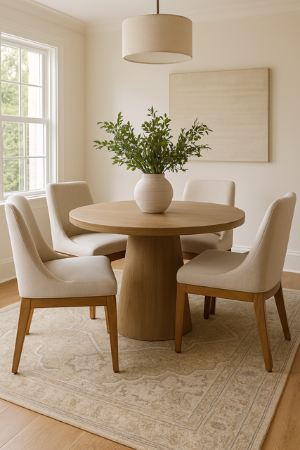 Small Space Neutral Dining Set