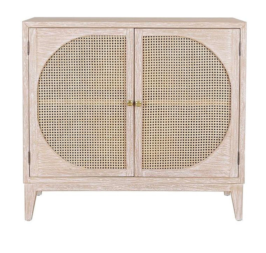Cane media cabinet